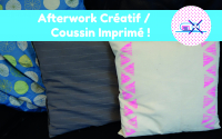 Afterwork créatif - Coussin imprimé