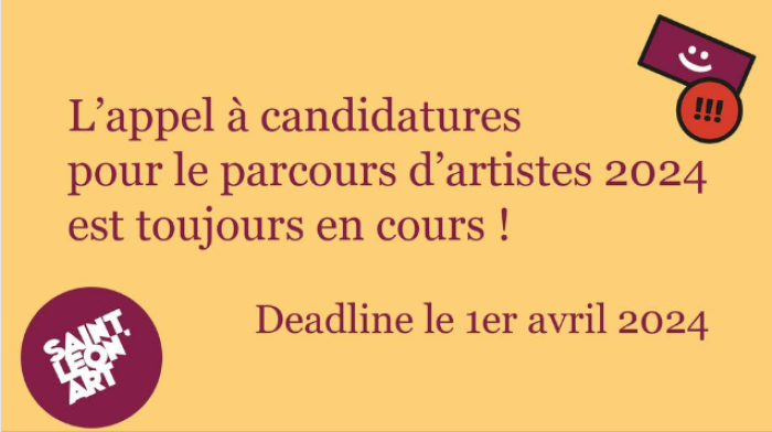 Saint Léon'Art 2024 - Appel à candidatures